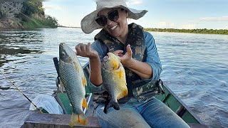 peixe com força bruta sempre aparece -pescaria no norte de Minas Gerais-