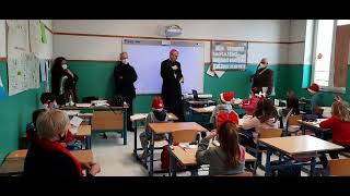 Il vescovo Corrado Sanguineti augura Buon Natale ai bimbi classe 3B Scuola 🏫 Primaria di Albuzzano