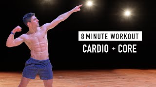 8 MINUTE | CARDIO & CORE WORKOUT | WHOOP Live HR Data | w/ Ash Crawford