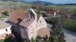 Vue du ciel Châtel en Triéves