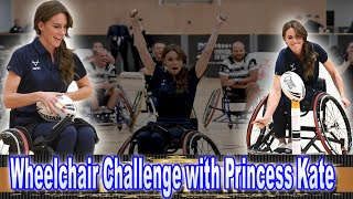 Kate Middleton Play Wheelchair Rugby with World Championship Winners   Watch Her Score a Point!