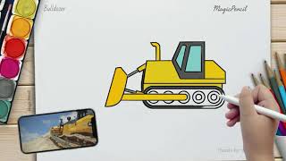 How To Draw A Bulldozer