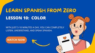 Learn Spanish From Zero: [Lesson 10] Colors