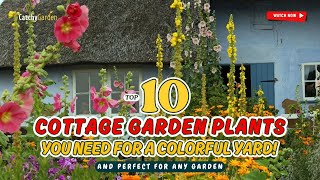 TOP 10 Cottage Garden Plants You NEED for a COLORFUL Yard! 🌼🌿🌸  // Gardening Ideas