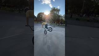 Nose Manual Crash BMX