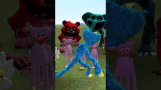 Huggy wuggy smiling critters saves love kissy missy family poppy playtime in Garry's Mod!