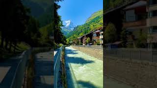 Riverside view of village in Zurich Switzerland| morning riverside view#shorts #zürich