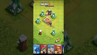 MAX Barbarian king vs MAX Super miner😱 | miner attack | BDGaming #shorts #coc #viral