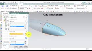 siemens nx tutorials how to use through curve mesh command