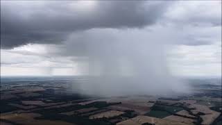 Aerial Video of a Heavy Shower in Western KY