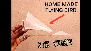 How to make FLYING BIRD | Home made Ornithopter