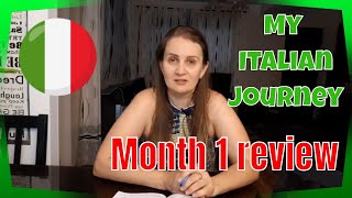 "Italian from zero in 90 days" challenge. My learning journey. Days 1-30 review