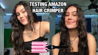 REVIEWING AMAZON HAIR CRIMPER!