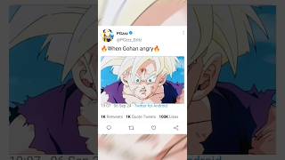 🔥🥶when Gohan Angry🥶🔥 #anime #fypシ゚ #fyp #trending #edit #status #viralshorts #shorts #shortvideo #4k