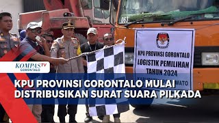 KPU Provinsi Gorontalo Mulai Distribusikan Logistik Surat Suara Pilkada