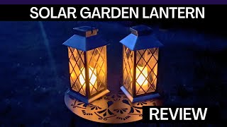 Beautiful Set & Forget Solar Garden Lanterns | Charge during the Day & Light at Night #solarlights