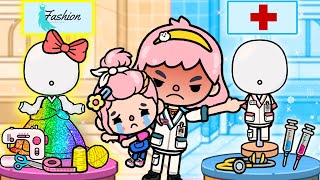 Mom Forces Me To Be Doctor But I Want To Be A Fashion Design | Toca Life Story |Toca Boca