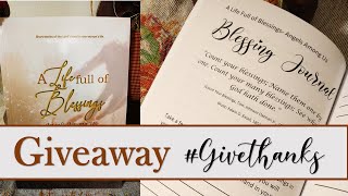 GIVEAWAY!! A Life Full of Blessings #Givethanks