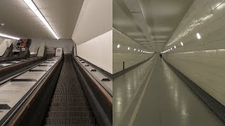 Renovated Bicycle-Maastunnel Rotterdam Netherlands