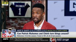 ESPN GET UP | Domonique Foxworth 'goes crazy' Chiefs vs Giants in Week 8 without Patricks Mahomes