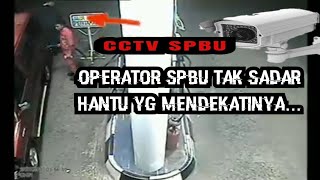 Terekam cctv spbu Lebaksiu Tegal|terlihat jelas penampakan kuntilanak