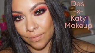 DESI -x- KATY Makeup! Makeup Tutorial and Unboxing [ September 2017 ]