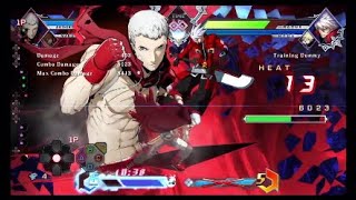 BlazBlue Cross Tag Battle: Akihiko Combo Video w/Makoto, Chie, Mika and Yang