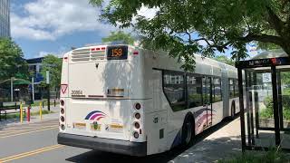 Route 158 bus on Harbor Boulevard and 19th Street