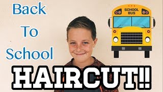 MAVERICK GOT A BACK TO SCHOOL HAIRCUT | VLOG 8.29.17