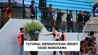 Pakai trik sederhana Pria ini Berhasil Dapatkan Jersey Taisei Marukawa PSIS Semarang