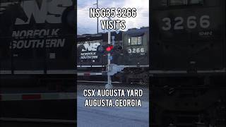 Norfolk Southern G35 3266 Visits CSX Augusta Yard, Augusta, GA