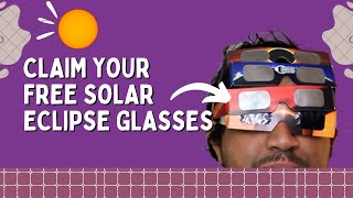 I'm giving away 100 solar eclipse glasses! 😎🌞