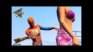 GTA 5 | Crazy Ragdolls by Spiderman Quad Bike, Boat, Shark etc