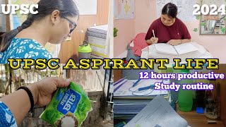 UPSC Study Vlog 📚- Productive day in the life of upsc aspirant | classes | test series | #upscandi