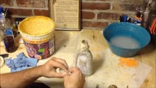 Poison Bottle potion bottle from paper mache cheap and easy