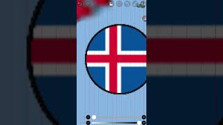 Dibujando países parte 37 (🇮🇸 Islandia 🇮🇸) #countryballs #viral #shorts #islandia