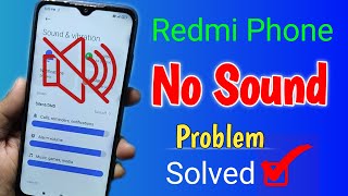 Mi Redmi Sound Problem | Redmi No Sound Issue | Solved ✓✓