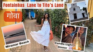 A Walk Through Fontainhas Lane Panjim 💃🏻| Miramar Beach | Baga Beach |@WanderwithSmiles77