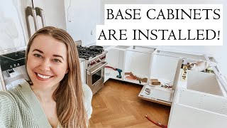 A WEEK OF ISSUES, BUT THE BASE CABINETS ARE INSTALLED!  |   EMMA COURTNEY