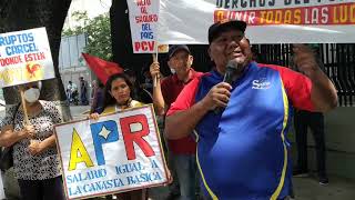 Protesta contra la corrupción frente a La Contraloría General, aporrea tvi, agosto 2023