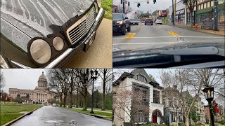 1999 Mercedes E300 Turbodiesel Cold Start and Driving Tour — Louisville, Kentucky