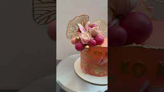 Flower butterfly girls birthday cake #butterfly #flowercake #girls #shorts