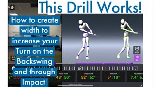 Width Creates Turn - A Drill to improve your Width on both sides of your Golf Swing! It's Easier!