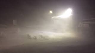 blizzard  Snow storm in Russia  метель  Воркута  утро 28 января 2018 г