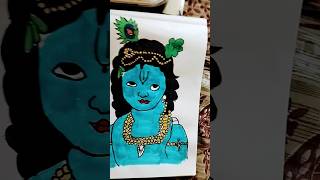 Krishna ji drawing. Part 2 Colouring