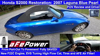 Honda S2000 Restoration: Abandoned 2007 Honda S2000 AP2 is SAVED! POV Drive HD Davidsonvile Maryland