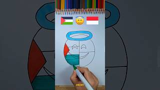 gambar emotikon malaikat #palestine #indonesia #angel #art #flag #drawing #shorts