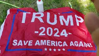 How to properly care for your Trump 2024 Save America Again Flag!