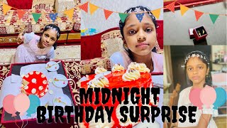 Midnight birthday surprise from parents | my 11 Th birthday celebration | my birthday vlog |