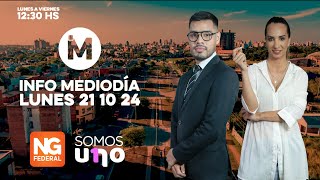 🟠EN VIVO NG FEDERAL - INFO MEDIODÍA - LUNES 21.10.2024📺